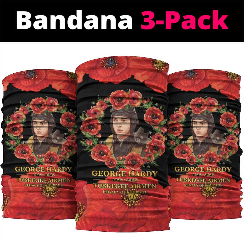 George Hardy Tuskegee Memorial Neck Gaiter Red Tail Pilots Legacy of Courage - Wonder Print Shop