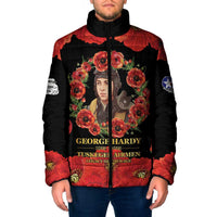George Hardy Tuskegee Memorial Padded Jacket Red Tail Pilots Legacy of Courage - Wonder Print Shop