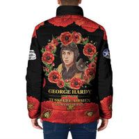 George Hardy Tuskegee Memorial Padded Jacket Red Tail Pilots Legacy of Courage - Wonder Print Shop
