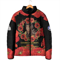 George Hardy Tuskegee Memorial Padded Jacket Red Tail Pilots Legacy of Courage - Wonder Print Shop