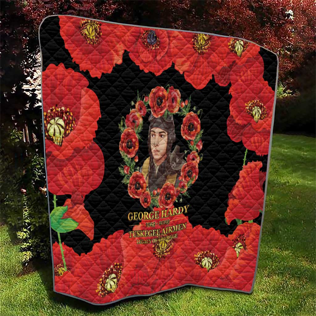 George Hardy Tuskegee Memorial Quilt Red Tail Pilots Legacy of Courage - Wonder Print Shop
