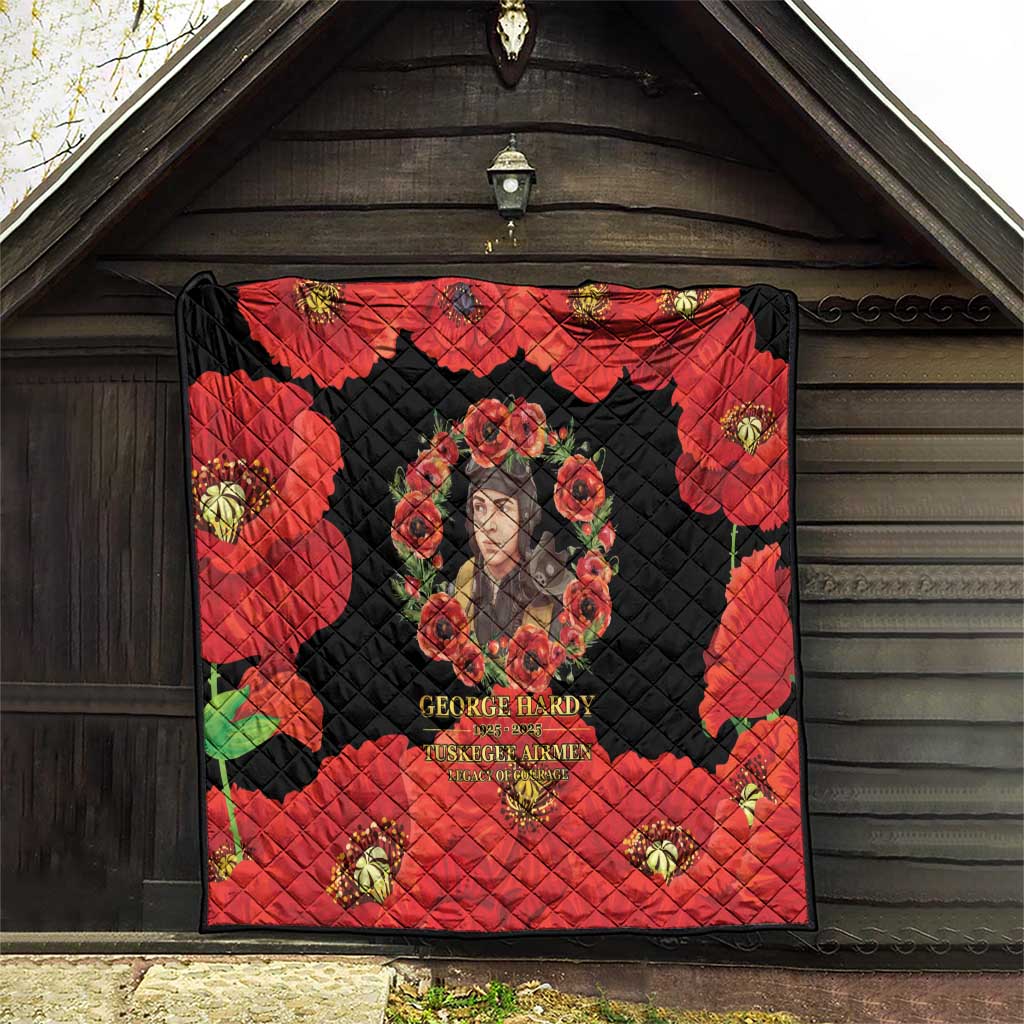 George Hardy Tuskegee Memorial Quilt Red Tail Pilots Legacy of Courage - Wonder Print Shop
