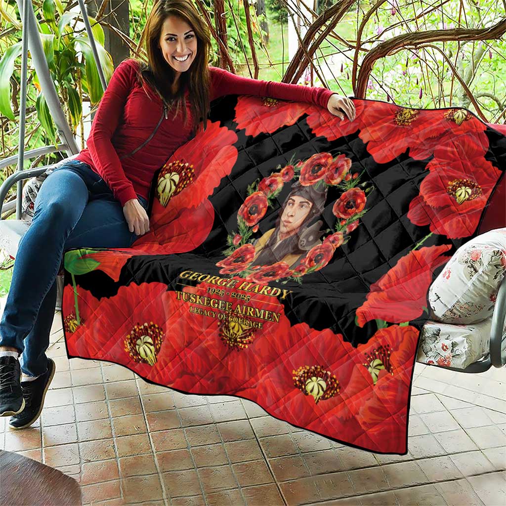 George Hardy Tuskegee Memorial Quilt Red Tail Pilots Legacy of Courage - Wonder Print Shop