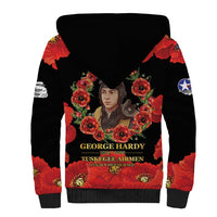 George Hardy Tuskegee Memorial Sherpa Hoodie Red Tail Pilots Legacy of Courage - Wonder Print Shop