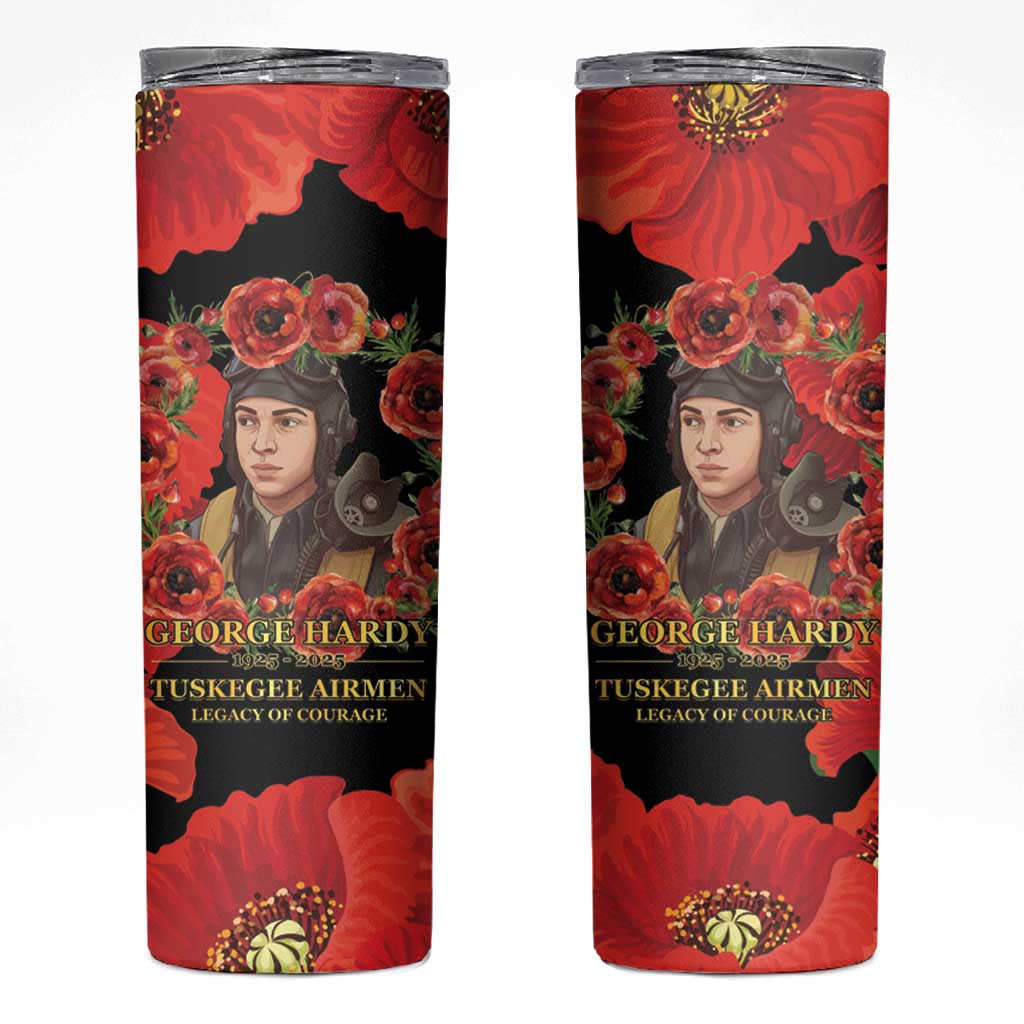 George Hardy Tuskegee Memorial Skinny Tumbler Red Tail Pilots Legacy of Courage - Wonder Print Shop