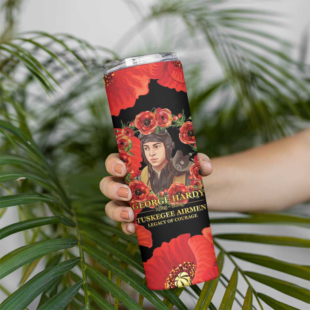 George Hardy Tuskegee Memorial Skinny Tumbler Red Tail Pilots Legacy of Courage - Wonder Print Shop