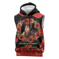 George Hardy Tuskegee Memorial Sleeveless Hoodie Red Tail Pilots Legacy of Courage - Wonder Print Shop