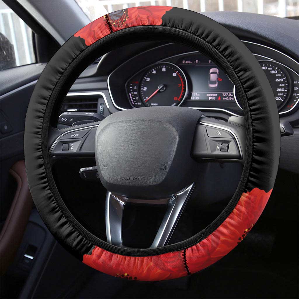 George Hardy Tuskegee Memorial Steering Wheel Cover Red Tail Pilots Legacy of Courage - Wonder Print Shop