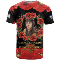 George Hardy Tuskegee Memorial T Shirt Red Tail Pilots Legacy of Courage - Wonder Print Shop