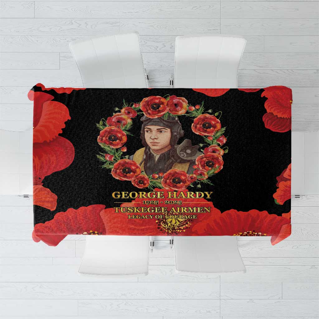 George Hardy Tuskegee Memorial Tablecloth Red Tail Pilots Legacy of Courage - Wonder Print Shop