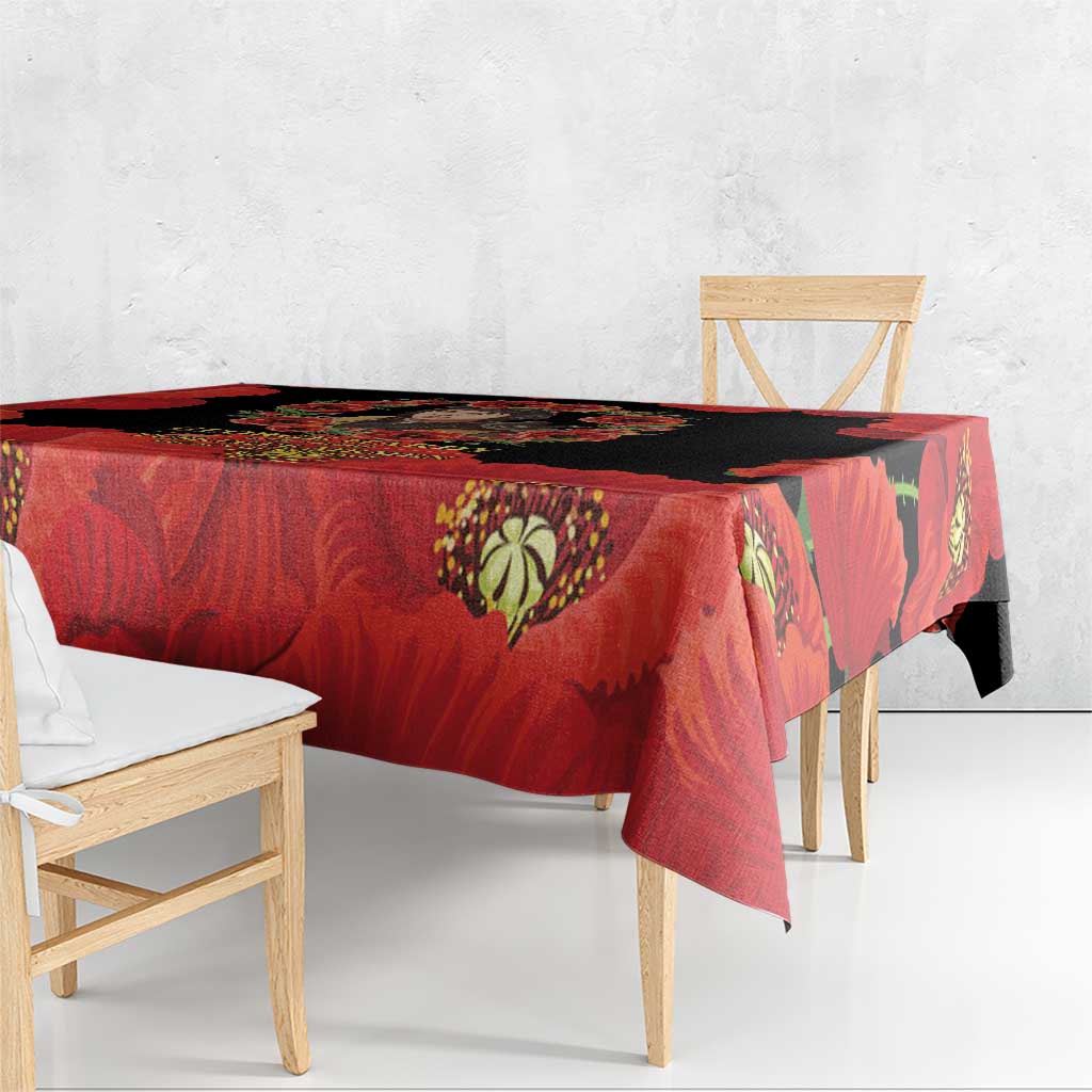 George Hardy Tuskegee Memorial Tablecloth Red Tail Pilots Legacy of Courage - Wonder Print Shop