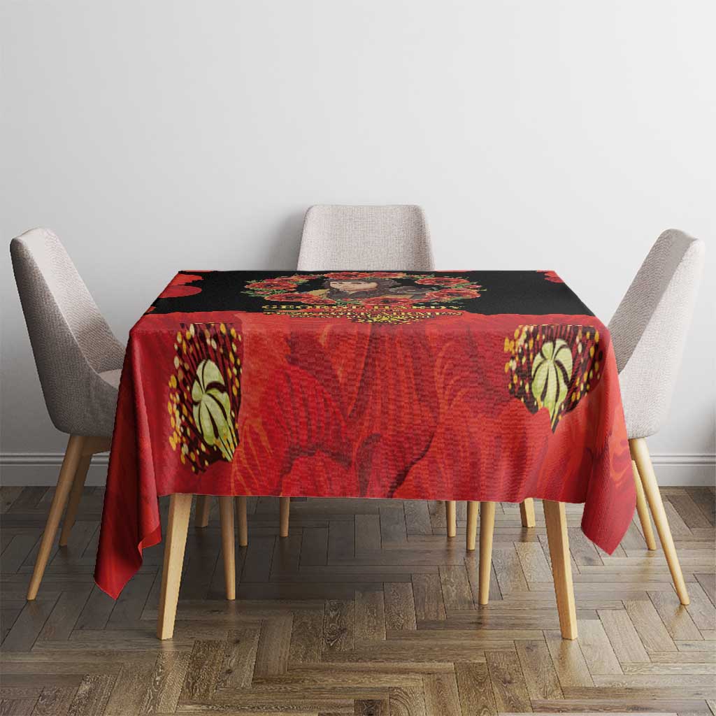 George Hardy Tuskegee Memorial Tablecloth Red Tail Pilots Legacy of Courage - Wonder Print Shop