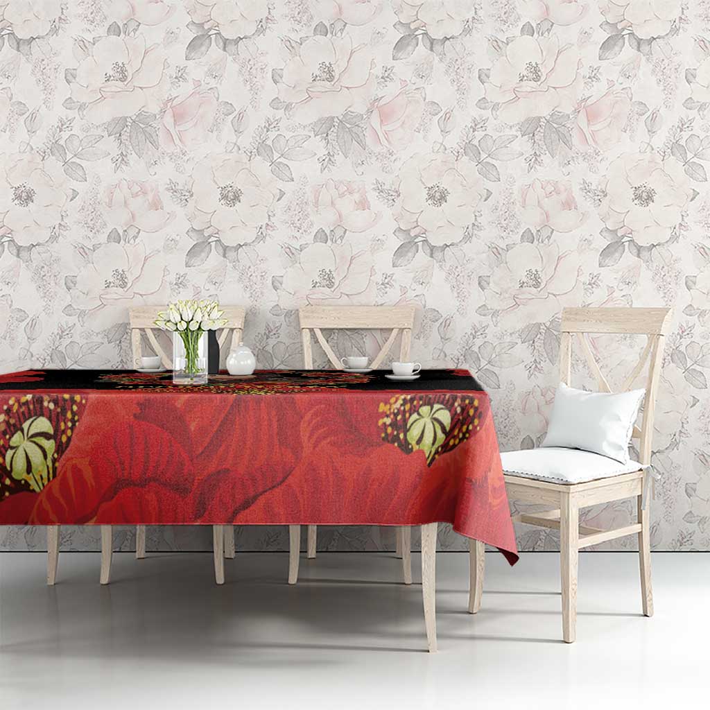 George Hardy Tuskegee Memorial Tablecloth Red Tail Pilots Legacy of Courage - Wonder Print Shop