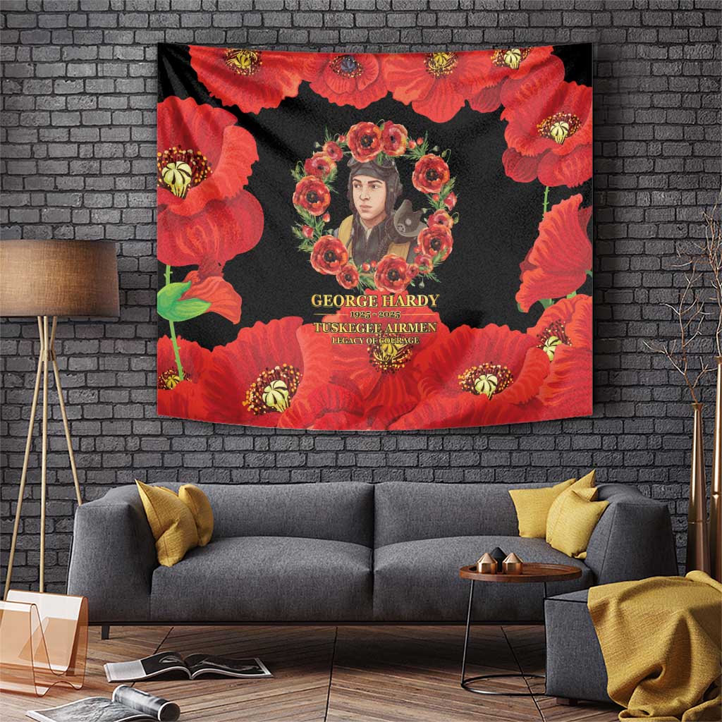 George Hardy Tuskegee Memorial Tapestry Red Tail Pilots Legacy of Courage - Wonder Print Shop