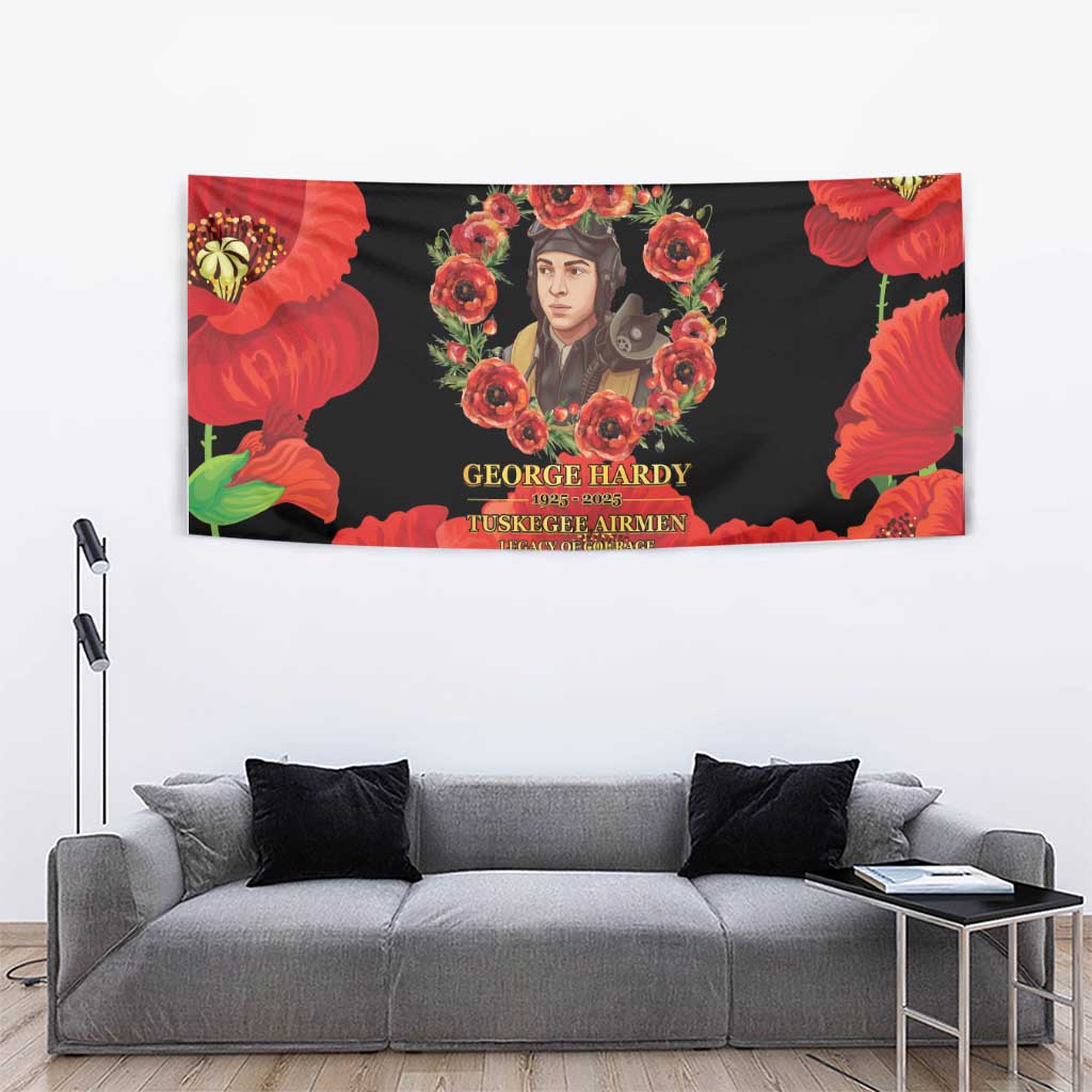George Hardy Tuskegee Memorial Tapestry Red Tail Pilots Legacy of Courage - Wonder Print Shop