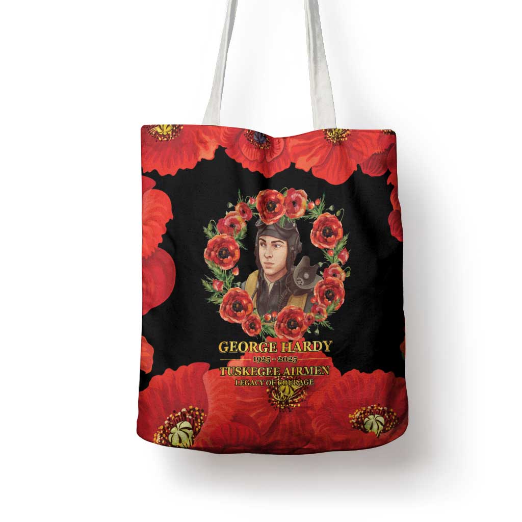 George Hardy Tuskegee Memorial Tote Bag Red Tail Pilots Legacy of Courage - Wonder Print Shop