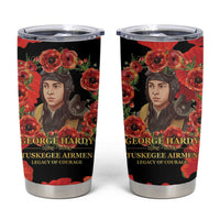 George Hardy Tuskegee Memorial Tumbler Cup Red Tail Pilots Legacy of Courage - Wonder Print Shop