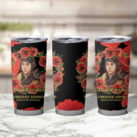 George Hardy Tuskegee Memorial Tumbler Cup Red Tail Pilots Legacy of Courage - Wonder Print Shop