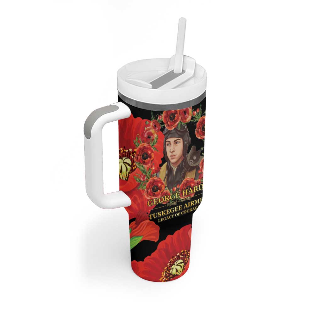 George Hardy Tuskegee Memorial Tumbler With Handle Red Tail Pilots Legacy of Courage - Wonder Print Shop