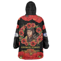 George Hardy Tuskegee Memorial Wearable Blanket Hoodie Red Tail Pilots Legacy of Courage - Wonder Print Shop