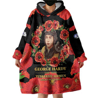 George Hardy Tuskegee Memorial Wearable Blanket Hoodie Red Tail Pilots Legacy of Courage - Wonder Print Shop