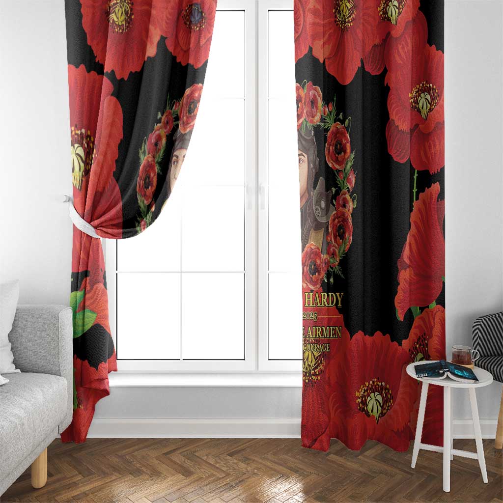 George Hardy Tuskegee Memorial Window Curtain Red Tail Pilots Legacy of Courage - Wonder Print Shop