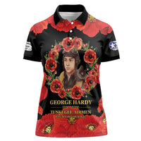 George Hardy Tuskegee Memorial Women Polo Shirt Red Tail Pilots Legacy of Courage - Wonder Print Shop