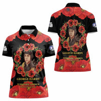 George Hardy Tuskegee Memorial Women Polo Shirt Red Tail Pilots Legacy of Courage - Wonder Print Shop