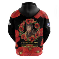 George Hardy Tuskegee Memorial Zip Hoodie Red Tail Pilots Legacy of Courage - Wonder Print Shop