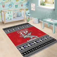 Tuskegee Red Tails Airmen Christmas Area Rug P-51 Mustang 332nd Fighter Group - Wonder Print Shop