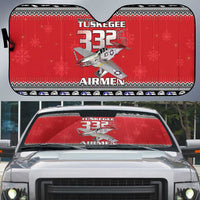 Tuskegee Red Tails Airmen Christmas Auto Sun Shade P-51 Mustang 332nd Fighter Group - Wonder Print Shop