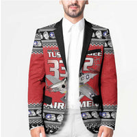 Tuskegee Red Tails Airmen Christmas Blazer P-51 Mustang 332nd Fighter Group - Wonder Print Shop