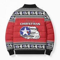 Tuskegee Red Tails Airmen Christmas Bomber Puffer Jacket P-51 Mustang 332nd Fighter Group - Wonder Print Shop