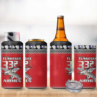 Tuskegee Red Tails Airmen Christmas 4 in 1 Can Cooler Tumbler P-51 Mustang 332nd Fighter Group - Wonder Print Shop