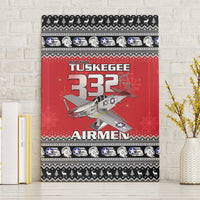 Tuskegee Red Tails Airmen Christmas Canvas Wall Art P-51 Mustang 332nd Fighter Group - Wonder Print Shop
