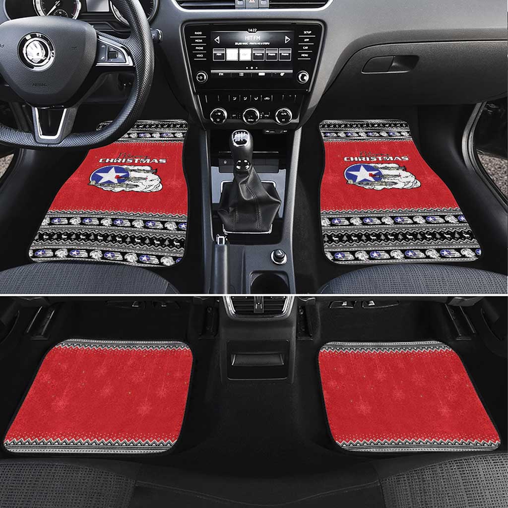 Tuskegee Red Tails Airmen Christmas Car Mats P-51 Mustang 332nd Fighter Group - Wonder Print Shop