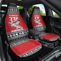Tuskegee Red Tails Airmen Christmas Car Seat Cover P-51 Mustang 332nd Fighter Group - Wonder Print Shop