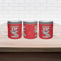 Tuskegee Red Tails Airmen Christmas Ceramic Mug P-51 Mustang 332nd Fighter Group - Wonder Print Shop