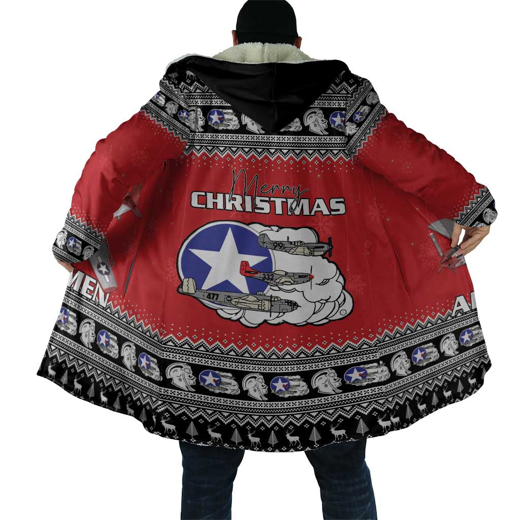 Tuskegee Red Tails Airmen Christmas Cloak P-51 Mustang 332nd Fighter Group - Wonder Print Shop