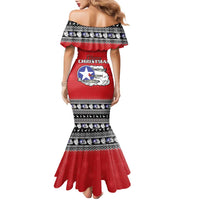 Tuskegee Red Tails Airmen Christmas Family Matching Mermaid Dress and Hawaiian Shirt P-51 Mustang 332nd Fighter Group - Wonder Print Shop
