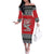 Tuskegee Red Tails Airmen Christmas Family Matching Off The Shoulder Long Sleeve Dress and Hawaiian Shirt P-51 Mustang 332nd Fighter Group - Wonder Print Shop