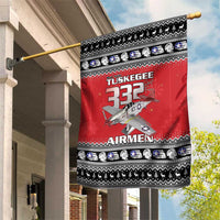 Tuskegee Red Tails Airmen Christmas Garden Flag P-51 Mustang 332nd Fighter Group - Wonder Print Shop