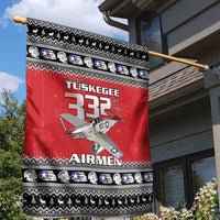 Tuskegee Red Tails Airmen Christmas Garden Flag P-51 Mustang 332nd Fighter Group - Wonder Print Shop