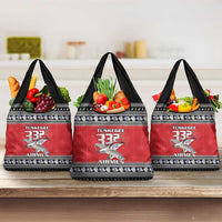 Tuskegee Red Tails Airmen Christmas Grocery Bag P-51 Mustang 332nd Fighter Group - Wonder Print Shop