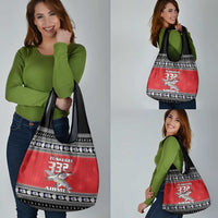 Tuskegee Red Tails Airmen Christmas Grocery Bag P-51 Mustang 332nd Fighter Group - Wonder Print Shop