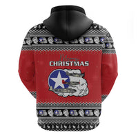 Tuskegee Red Tails Airmen Christmas Hoodie P-51 Mustang 332nd Fighter Group - Wonder Print Shop