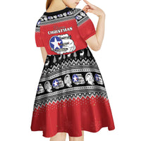 Tuskegee Red Tails Airmen Christmas Kid Short Sleeve Dress P-51 Mustang 332nd Fighter Group - Wonder Print Shop