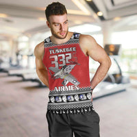 Tuskegee Red Tails Airmen Christmas Men Tank Top P-51 Mustang 332nd Fighter Group - Wonder Print Shop