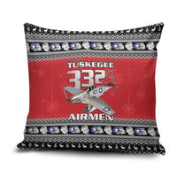 Tuskegee Red Tails Airmen Christmas Pillow Cover P-51 Mustang 332nd Fighter Group - Wonder Print Shop