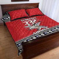 Tuskegee Red Tails Airmen Christmas Quilt Bed Set P-51 Mustang 332nd Fighter Group - Wonder Print Shop